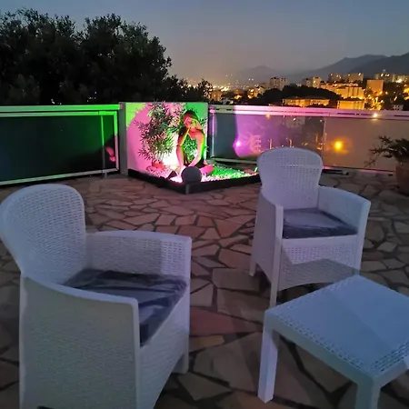 Vue A Bastia, Terrasse Et Piscine Privee. * Bastia (Corsica)