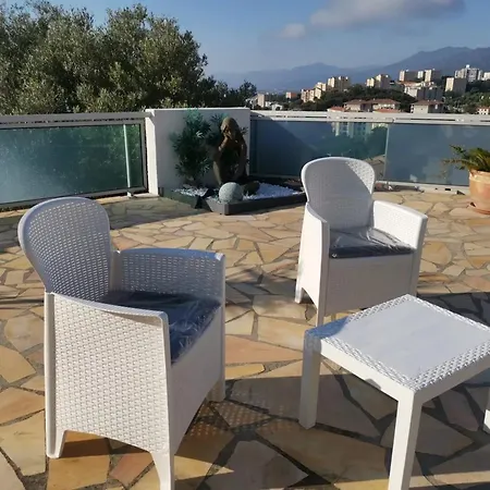 Vue A Bastia, Terrasse Et Piscine Privee. 아파트 바스티아