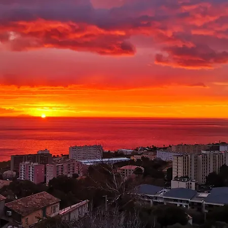Vue A Bastia, Terrasse Et Piscine Privee. 아파트 바스티아